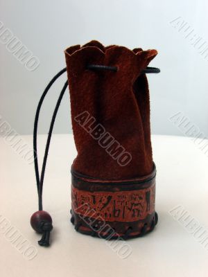 Suede purse