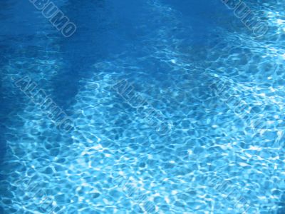 blue pool water