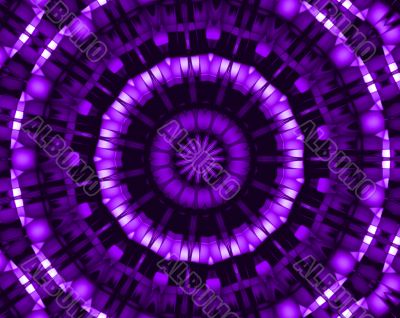 Purple and black kaleidoscope