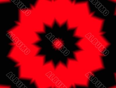 red petals on black