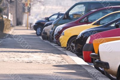 Row of cars