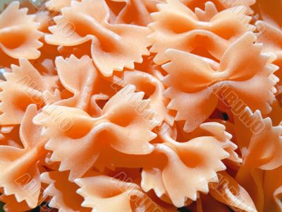 Carrots farfalle pasta