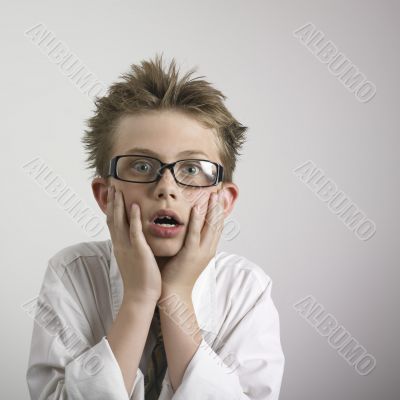 Shocked boy