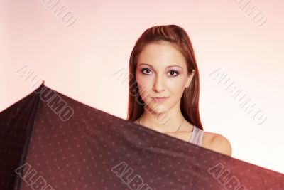 woman with umbrella