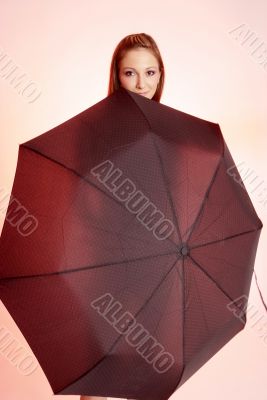 woman with umbrella