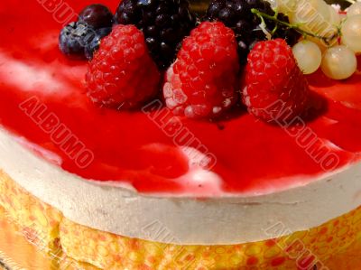 Cheese cake with berries
