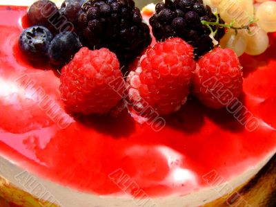 Cheese cake with berries