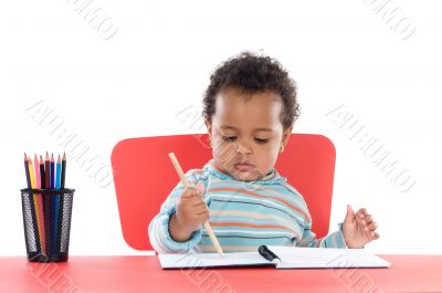 adorable baby student