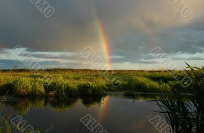 The evening Rainbow