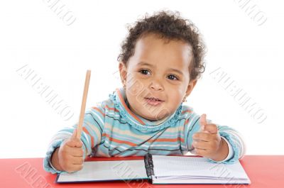 adorable baby student