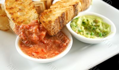 Capsicum Dip And Bread