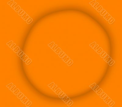 Smoke ring on orange background