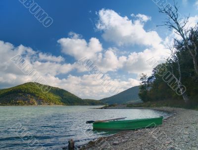 Landscape with boat