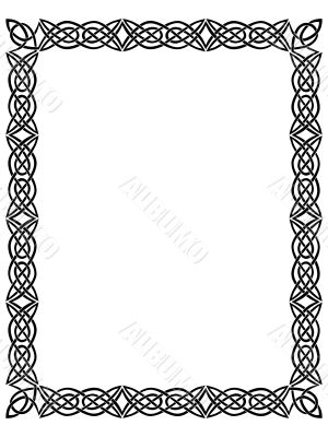 black border with celtic ornament