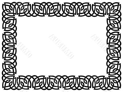black border with celtic ornament