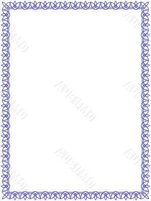 Blue border with celtic ornament