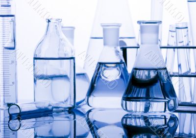 Glass in laboratory