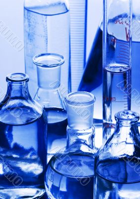 Glass in laboratory