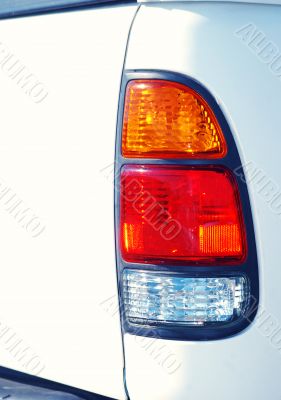 White Truck Tail Light