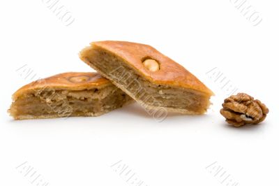 Baklava and walnut