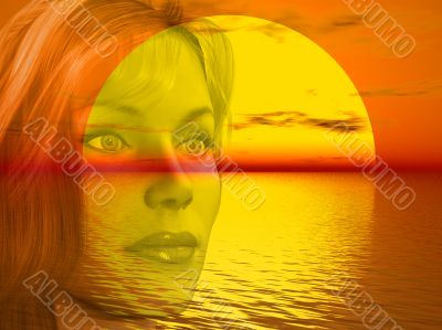 Woman in the sun