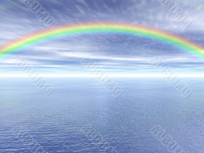 Rainbow landscape