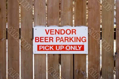 Vendor Beer Parking