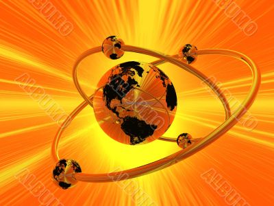 Abstract Background 3D