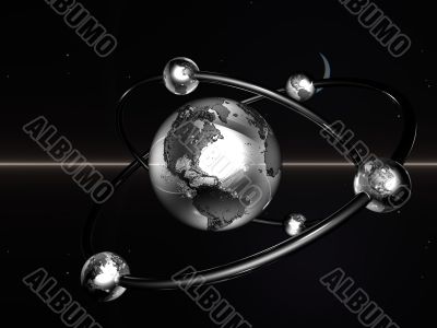 Abstract Background 3D