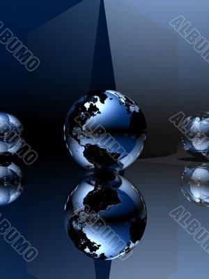 Abstract Background 3D