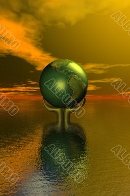 Abstract Background 3D