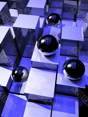Abstract Background 3D