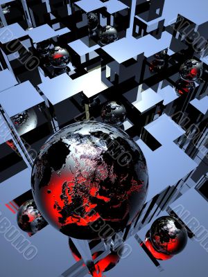 Abstract Background 3D