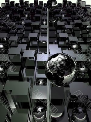 Abstract Background 3D