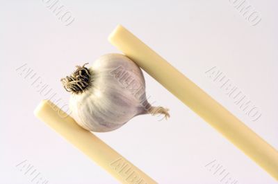 Garlic on sticks 2
