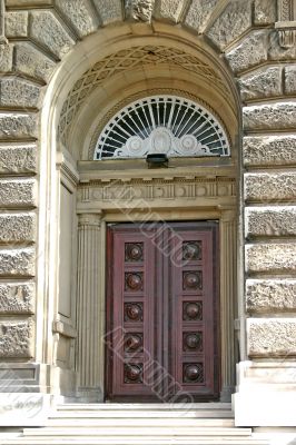 Ornate Wooden Door and Doorway