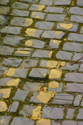 Double Yellow Lines on Cobbles