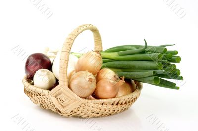 Basket of onions