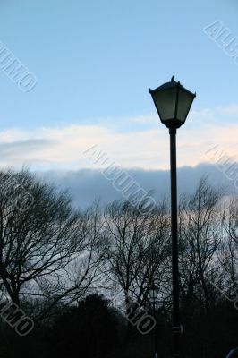 Old Lamp Post at Dusk