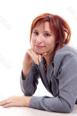 red-haired woman