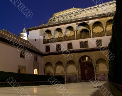 Court of the Myrtles at Night