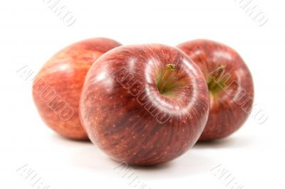group of red apples