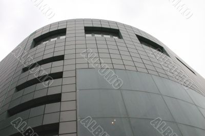 Modern Curved Building in Liverpool
