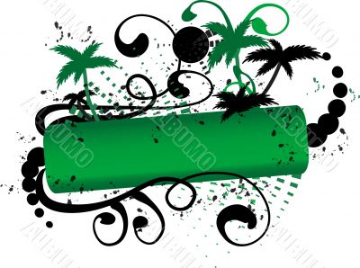 Abstract summer banner