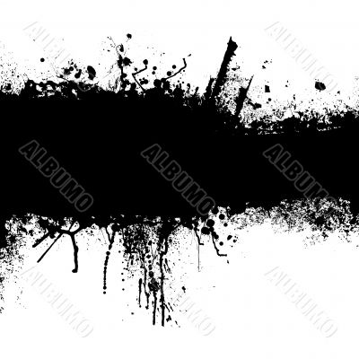 grunge black strip