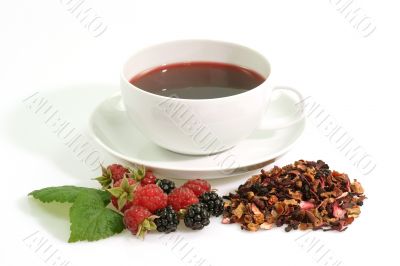 Hot fruit tea