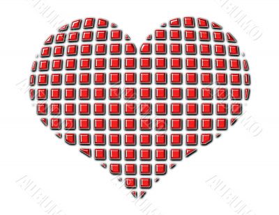 Red Diamond Heart