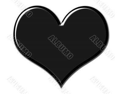 Gorgeous Black Heart