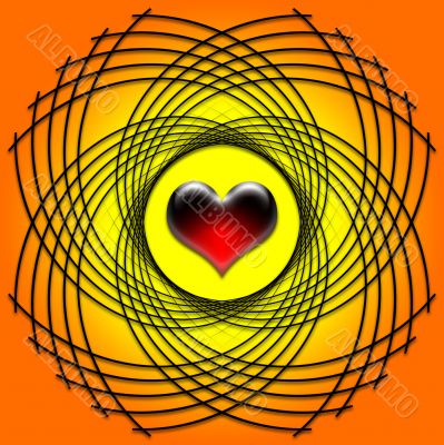 Heart with Spirals