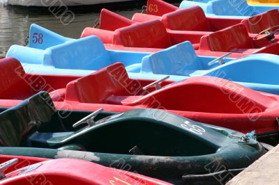A Line of Pedalos